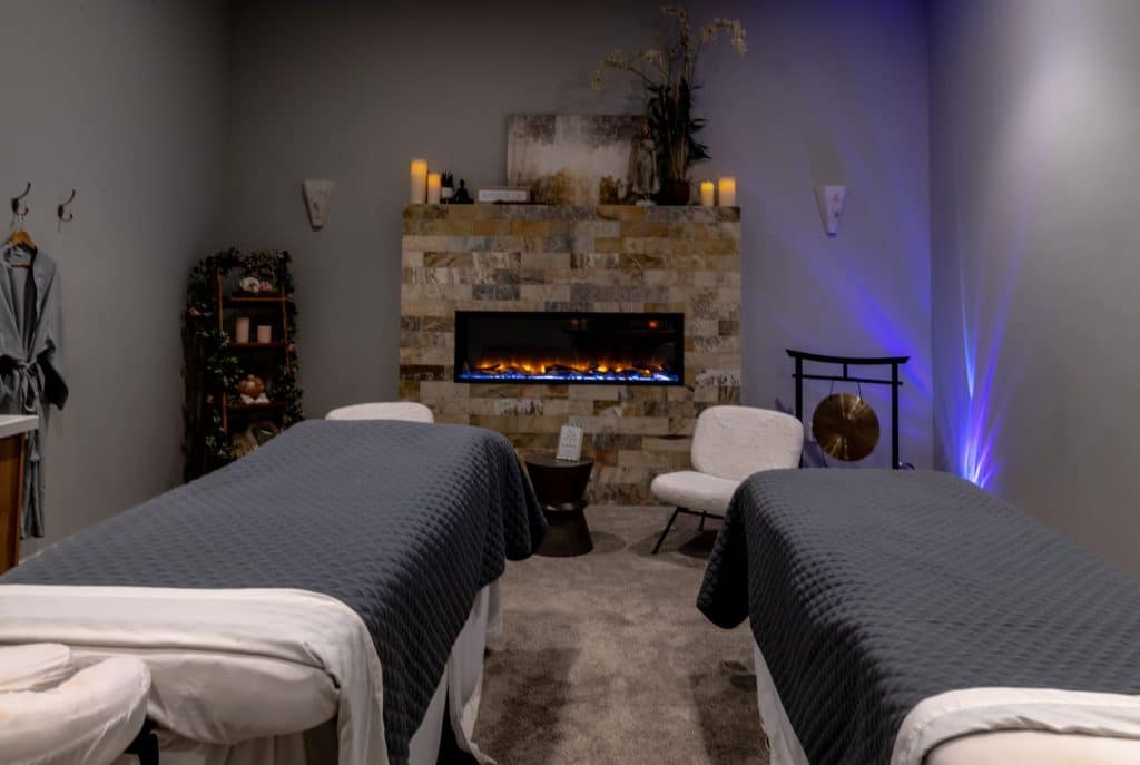 Interior of Mountain Elite Massage massage therapy room